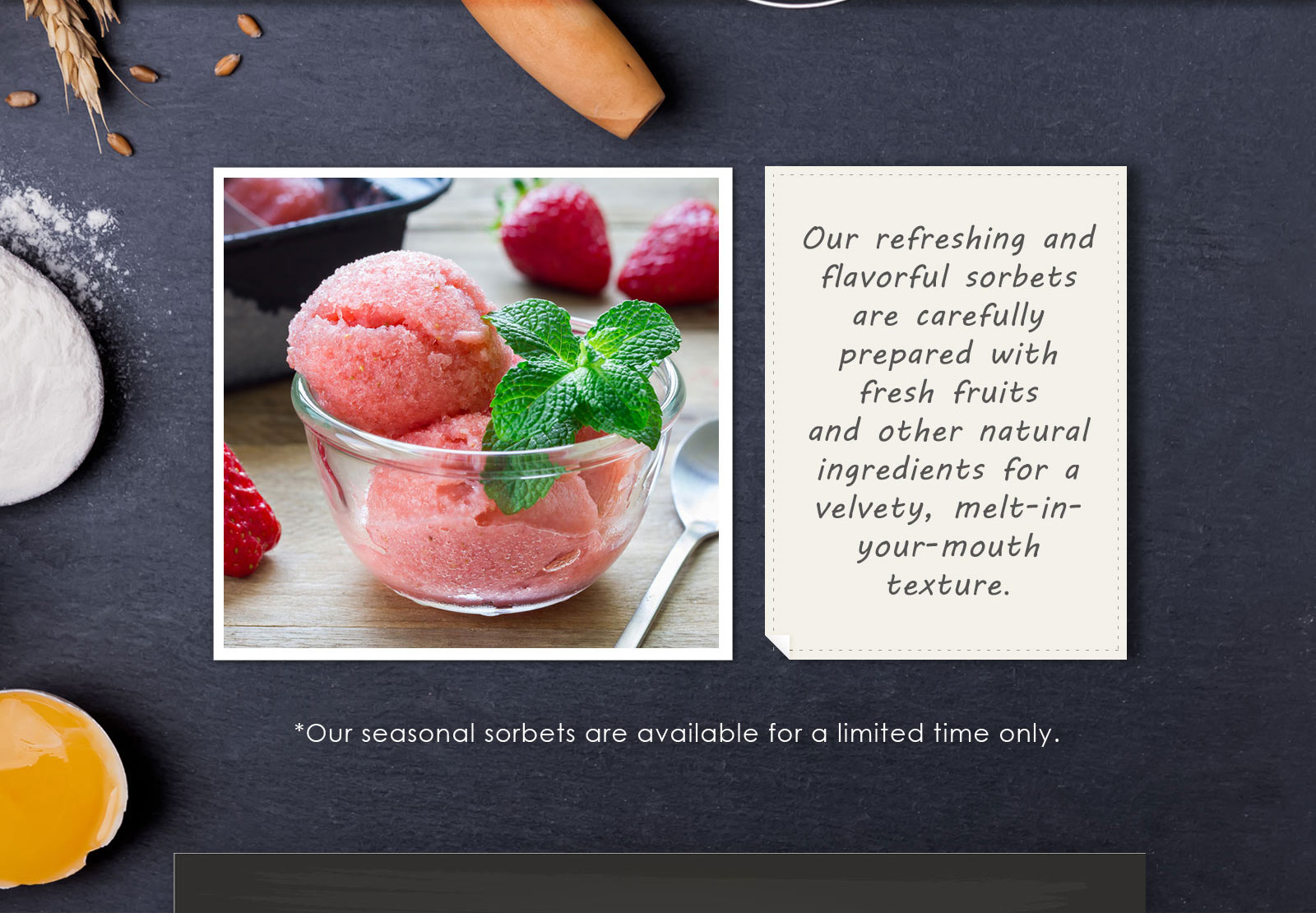 BUTTERFLY Ice Cream is for gourmet Ice Cream connoisseurs and pleasure-seeking Sorbet lovers.